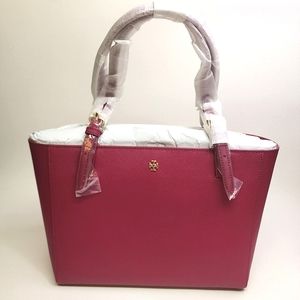 Tory Burch York Small Buckle Tote Raspberry